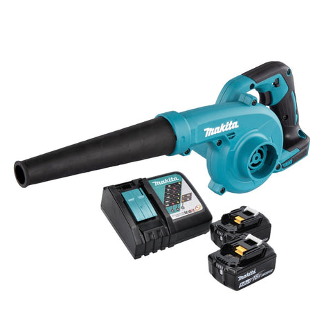 Souffleur de feuilles Makita DUB 185 RT sur batterie 18 V + 2x batteries 5,0 Ah + chargeur