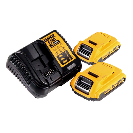 DeWalt DCV 517 D2 cordless handheld hoover 18 V 1.9 L + 2x rechargeable battery 2.0 Ah + charger