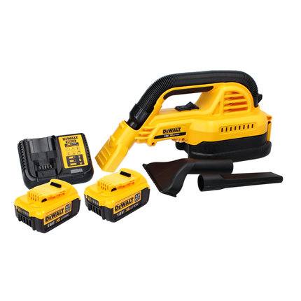 Aspiradora de mano con batería DeWalt DCV 517 M2 18 V 1,9 L + 2 baterías de 4,0 Ah + cargador
