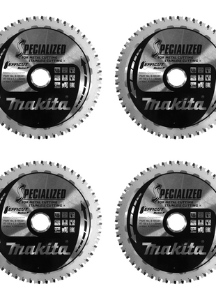 Makita MCCS15048E SPECIALIZED EFFICUT Sägeblatt 150 x 20 x 1,1 mm 4 Stk. ( 4x B-69331 ) 48 Zähne für Metall