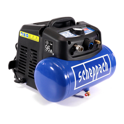 Scheppach HC06 Kompressor 1200 W 6 Liter 8 Bar ( 5906132901 ) + 13 tlg. Zubehörset ( 7906100735 )