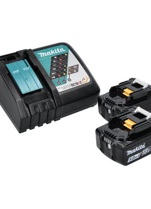 Makita DUB 186 RT Akku Gebläse Laubbläser 18 V + 2x Akku 5,0 Ah + Ladegerät