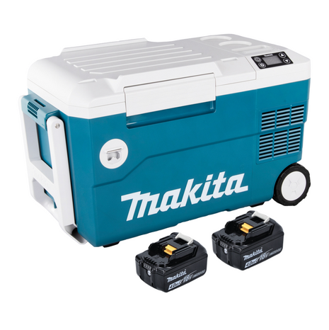 Makita DCW 180 M Akku Kühl und Wärme Box 36 V ( 2x 18 V ) 20 L + 2x Akku 4,0 Ah - ohne Ladegerät