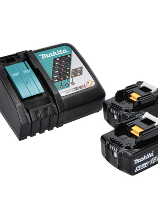 Boîte de refroidissement et de chauffage de batterie Makita DCW 180 RT 36 V (2x 18 V) 20 L + 2x batterie 5,0 Ah + chargeur