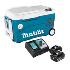 Makita DCW 180 RG Akku Kühl und Wärme Box 36 V ( 2x 18 V ) 20 L + 2x Akku 6,0 Ah + Ladegerät