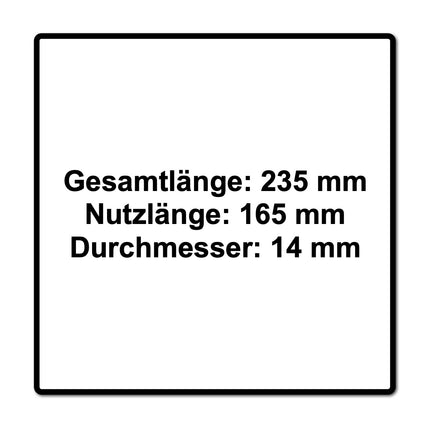 Festool Schlangenbohrer SB CE D14 14 mm ( 205907 ) für Schlagbohrschrauber und Bohrschrauber - Toolbrothers