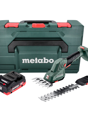 Metabo SGS 18 LTX Q Akku Gras und Strauchschere 18 V + 1x Akku 4,0 Ah + metaBOX - ohne Ladegerät