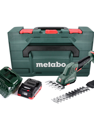 Metabo SGS 18 LTX Q Akku Gras und Strauchschere 18 V + 1x Akku 4,0 Ah + Ladegerät + metaBOX