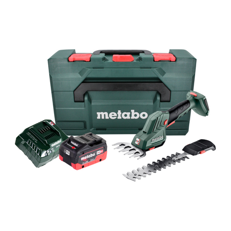 Metabo SGS 18 LTX Q Akku Gras und Strauchschere 18 V + 1x Akku 8,0 Ah + Ladegerät + metaBOX