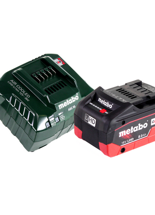 Metabo SGS 18 LTX Q Akku Gras und Strauchschere 18 V + 1x Akku 8,0 Ah + Ladegerät + metaBOX