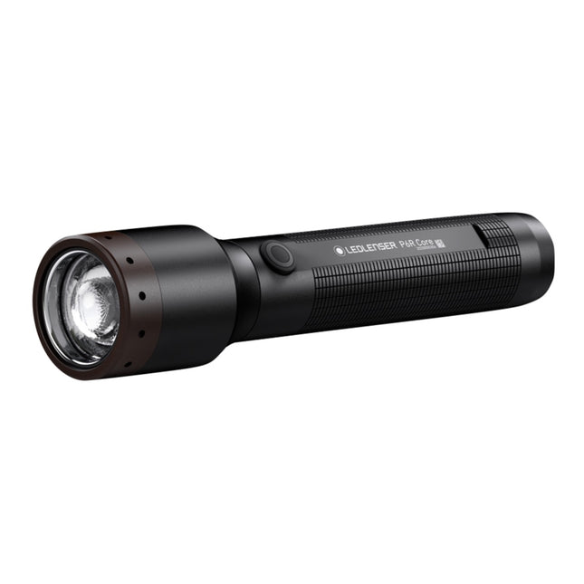 Ledlenser P6R Core LED Torcia elettrica 900 lm, IPX8, nera ( 502179 ) + 1x Batteria + 1x Cavo di alimentazione
