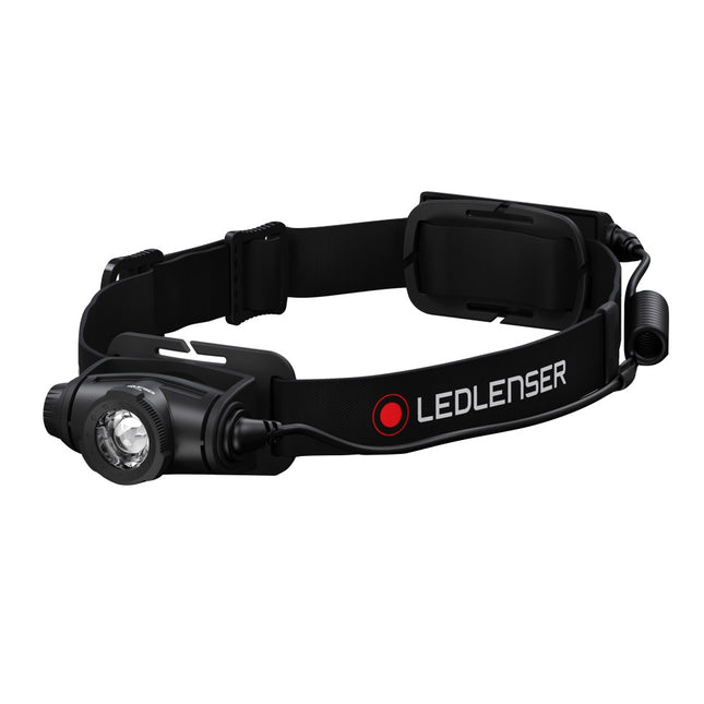 Ledlenser H5 Core LED Lampada frontale 500 lm, IP67, nera ( 502121 ) + 1x Batteria + 1x Cavo di alimentazione