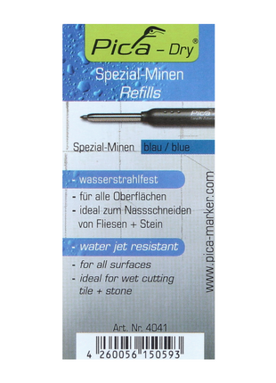 Pica DRY Spezial Minen Wasserstrahlfest Blau 10 Stk. ( 4041 ) - Toolbrothers