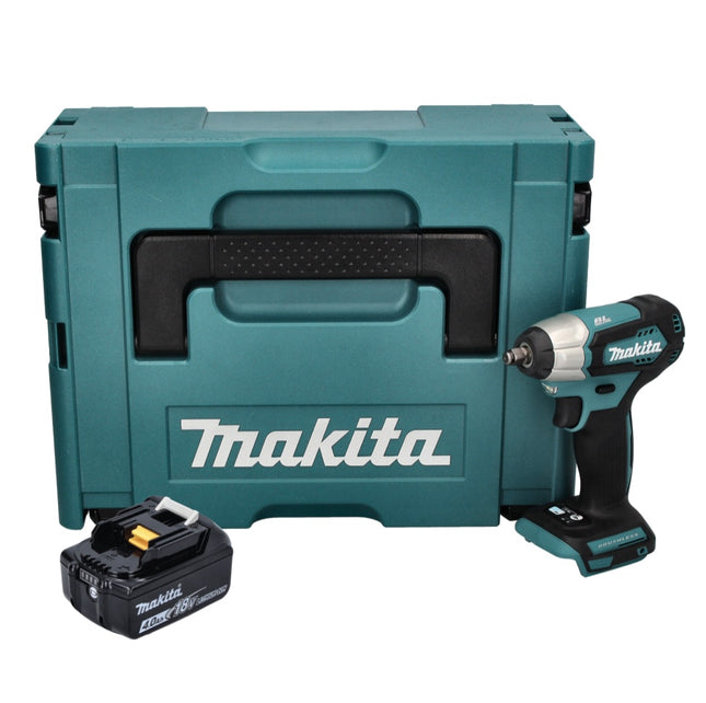 Makita DTW 180 M1J cordless impact wrench 18 V 180 Nm 3/8" brushless + 1x 4.0 Ah battery + Makpac - without charger