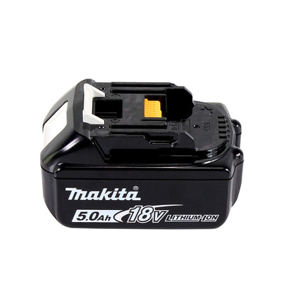 Atornillador de impacto a batería Makita DTW 180 T1J 18 V 180 Nm 3/8" sin escobillas + 1 batería de 5,0 Ah + Makpac - sin cargador