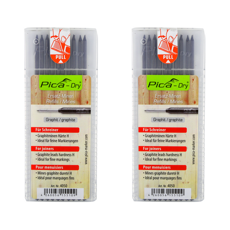 Pica DRY Mines de rechange dureté graphite H - 20 pièces (2x 4050)