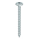 HECO TOPIX plus tornillos profesionales para construcción en madera 6,0 x 50 mm 200 piezas (61039) tornillo para madera totalmente roscado, cabeza con arandela, accionamiento en T, galvanizado azul, A3K