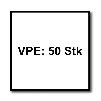 HECO TOPIX plus tornillos profesionales para construcción en madera 8,0 x 160 mm 50 piezas (61294) tornillo para madera con rosca parcial, cabeza con arandela, accionamiento en T, galvanizado azul, A3K