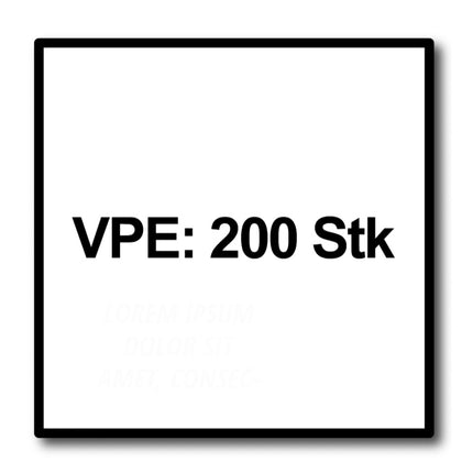 HECO TOPIX plus Profi Holzbauschraube 8,0 x 200 mm 200 Stück ( 4x 61319 ) Teilgewinde Holzschraube, Tellerkopf,  T-Drive, verzinkt blau, A3K