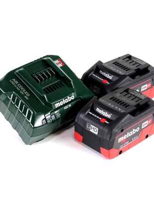 Meuleuse d'angle sur batterie Metabo W 18 LTX 125 18 V 125 mm + 2x batteries 5,5 Ah + chargeur + métaBOX