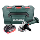 Metabo W 18 LTX 125 Akku Winkelschleifer 18 V 125 mm + 1x Akku 8,0 Ah + metaBOX - ohne Ladegerät