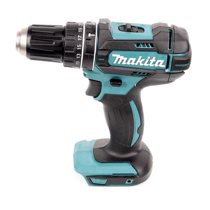 Taladro percutor inalámbrico Makita DHP 482 RF1 18 V 62 Nm + 1x batería 3,0 Ah + cargador + juego de llaves de vaso de 26 piezas