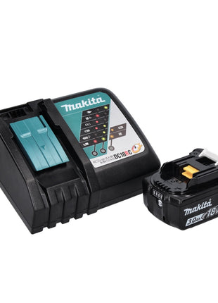 Makita DHP 482 RF1 Perceuse-visseuse à percussion sans fil 18 V 62 Nm + 1x Batterie 3,0 Ah + Chargeur + Jeu d'embouts - 40 pièces