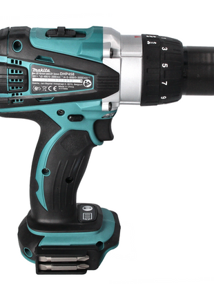 Taladro percutor inalámbrico Makita DHP 458 Z 18 V 91 Nm + juego de brocas de 40 piezas - sin batería, sin cargador