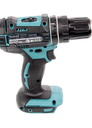 Makita DHP 482 Z Perceuse-visseuse à percussion sans fil 18 V 62 Nm + Jeu d'embouts de 44 pièces - sans batterie, sans chargeur