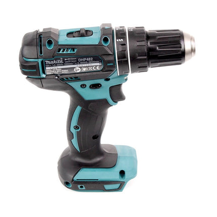 Makita DHP 482 Z Perceuse-visseuse à percussion sans fil 18 V 62 Nm + Jeu d'embouts de 44 pièces - sans batterie, sans chargeur