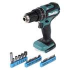 Makita DHP 485 Z Perceuse-visseuse à percussion sans fil 18 V 50 Nm Brushless + Jeu de 26 douilles à embouts - sans batterie, sans chargeur