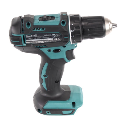 Taladro atornillador inalámbrico Makita DDF 482 Z 18 V 62 Nm + juego de llaves de vaso de 26 piezas - sin batería, sin cargador