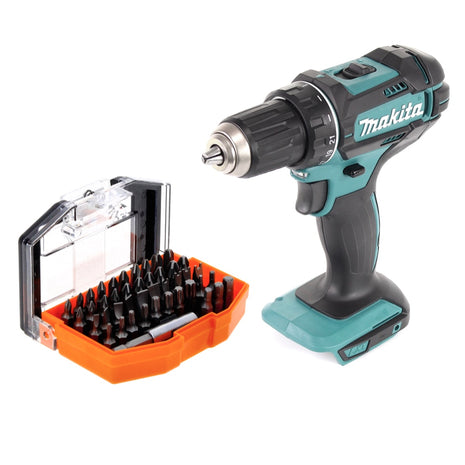 Makita DDF 482 Z Cordless Drill Driver 62Nm 18V + Bit set - 44 pcs. - without battery, without charger