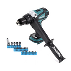 Makita DDF 458 Z Akku Bohrschrauber 18 V 91 Nm + 26 tlg. Bit Set - ohne Akku, ohne Ladegerät