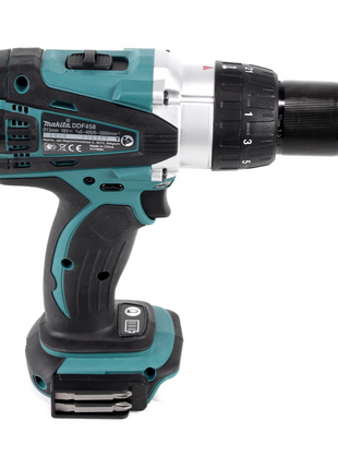 Taladro atornillador inalámbrico Makita DDF 458 Z 18 V 91 Nm + juego de puntas 26 piezas - sin batería, sin cargador