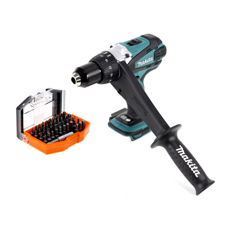 Makita DDF 458 Z Perceuse-visseuse sans fil 18 V, 91 Nm + Set d'embouts, 44 pcs. - sans batterie, sans chargeur