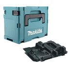 Makita MAKPAC 3 Kunststoffkoffer ( 821551-8 ) +  Einlage für Handkreissäge BSS / DSS 500 / 501 / DCS 550 ( 837628-9 )