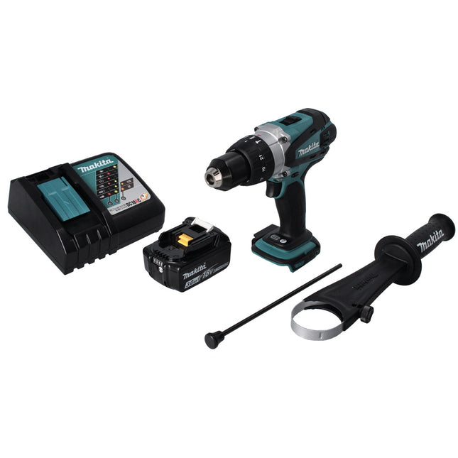 Taladro atornillador a batería Makita DHP 458 RF1 18 V 91 Nm + 1x batería 3.0 Ah + cargador