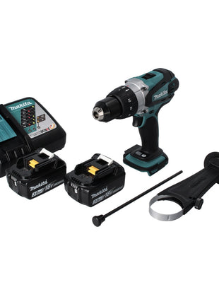 Makita DHP 458 RF perceuse à percussion sans fil 18 V 91 Nm + 2x batteries 3,0 Ah + chargeur