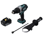 Makita DHP 458 M1 Perceuse-visseuse à percussion sans fil 18 V 91 Nm + 1x batterie 4,0 Ah - sans chargeur