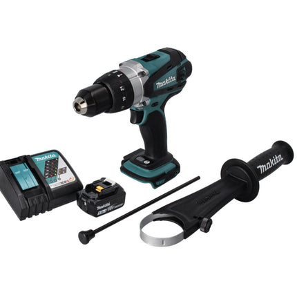 Makita DHP 458 RT1 Akku Schlagbohrschrauber 18 V 91 Nm + 1x Akku 5,0 Ah + Ladegerät