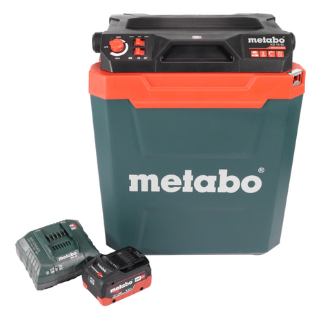 Nevera de batería Metabo KB 18 BL 18 V con función de calentamiento 28 l sin escobillas + 1x batería 8,0 Ah + cargador