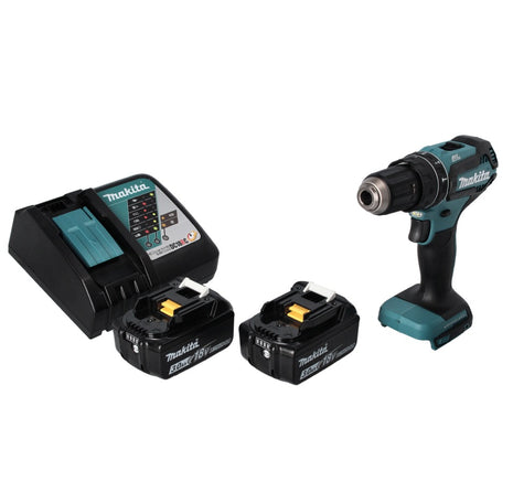 Makita DHP 485 RF Perceuse-visseuse à percussion sans fil 18 V 50 Nm Brushless + 2x Batteries 3,0 Ah + Chargeur