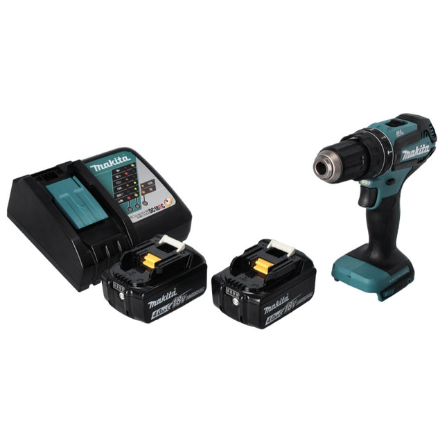 Makita DHP 485 RM cordless impact drill 18 V 50 Nm brushless + 2x rechargeable battery 4.0 Ah + charger