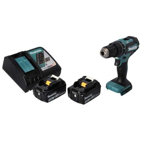 Makita DHP 485 RM Akku Schlagbohrschrauber 18 V 50 Nm Brushless + 2x Akku 4,0 Ah + Ladegerät