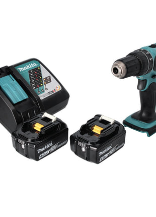 Makita DHP 456 RM Akku Schlagbohrschrauber 18 V 50 Nm + 2x Akku 4,0 Ah + Ladegerät