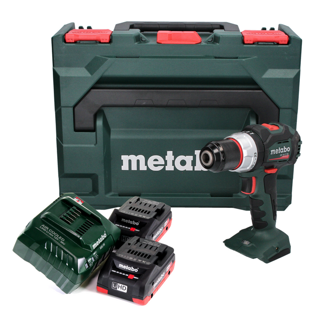 Metabo SB 18 LT BL Cordless Hammer Drill  75 Nm 18 V Brushless + 2x Batteries 4.0 Ah + Charger + MetaBOX Case