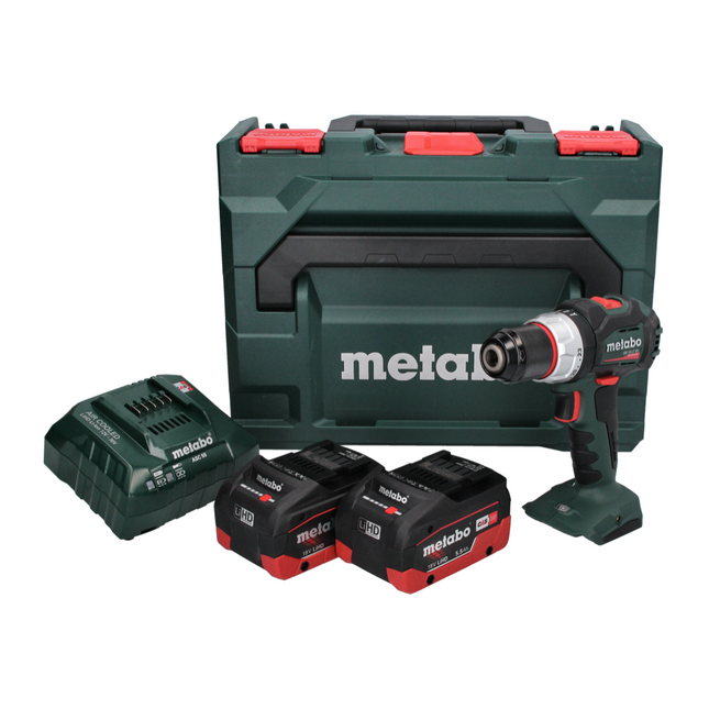 Metabo SB 18 LT BL Cordless Hammer Drill 75 Nm 18 V Brushless + 2x Batteries 5.5 Ah + Charger + MetaBOX Case