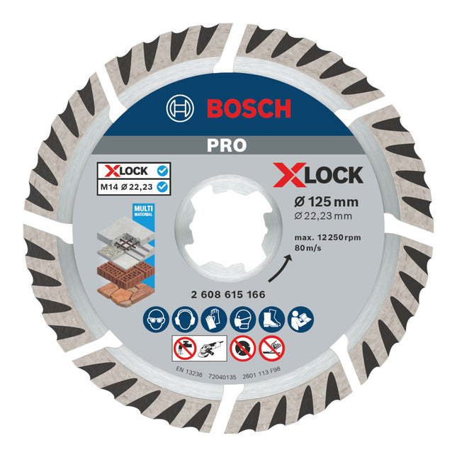 Bosch PRO Multi Material Diamanttrennscheibe X-LOCK 125 x 22,23 mm 1 Stk. ( 2608615166 )
