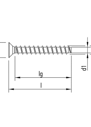 HECO MULTI MONTI plus F anclaje de tornillo 7,5 x 120 mm 200 piezas (4x 48519) tornillo para hormigón, cabeza avellanada, accionamiento en T, galvanizado azul, A2K